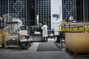 Magasin de stockage automatisé Exotec